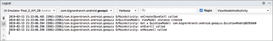 QuizViewModel instance created