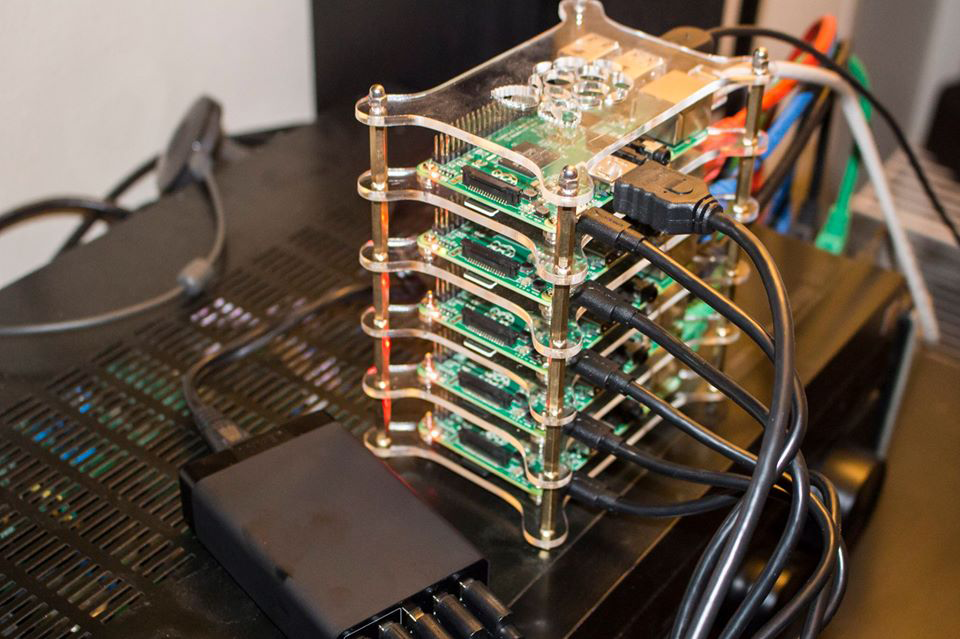 A stack of Raspberry Pis running Kubernetes