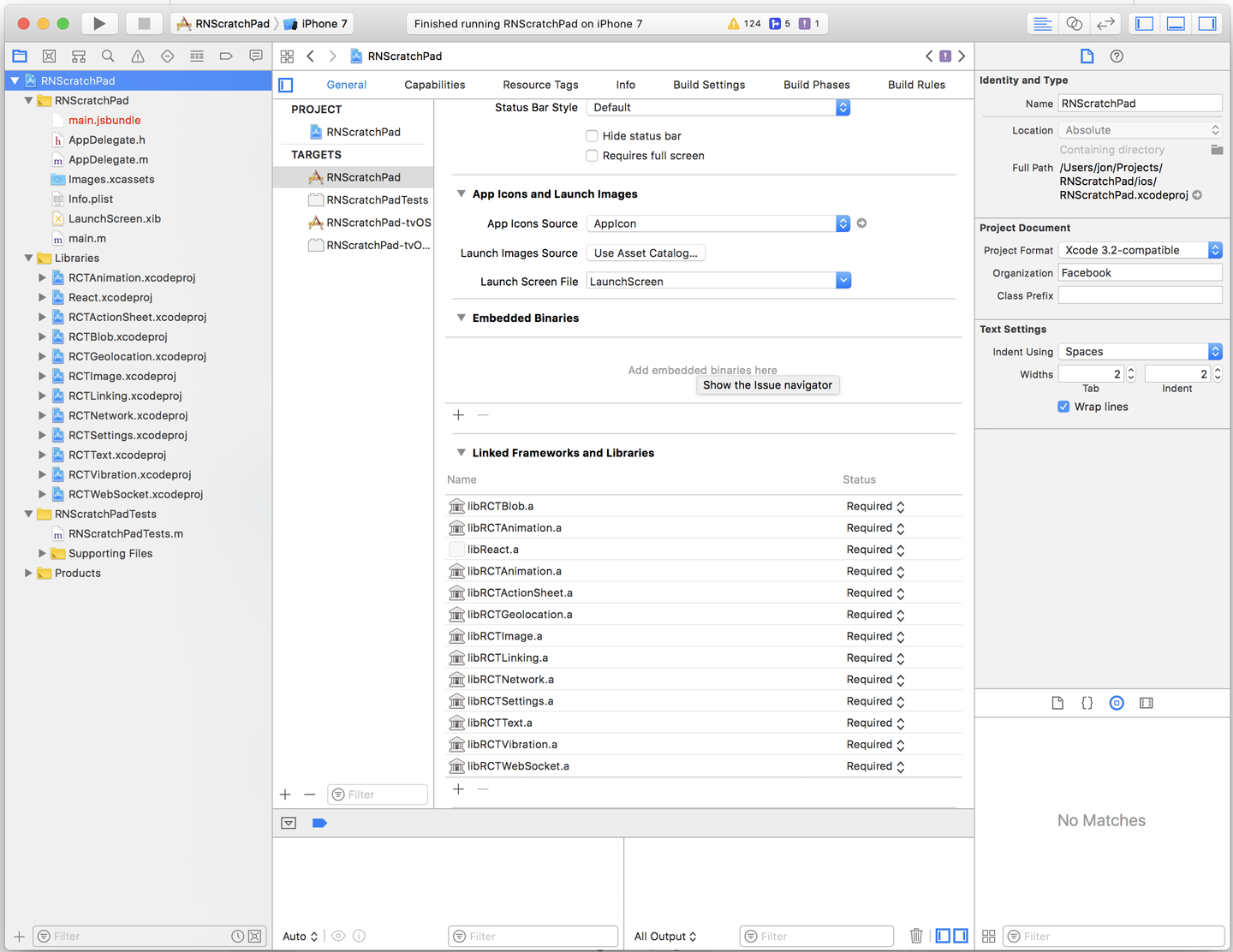 The Xcode interface
