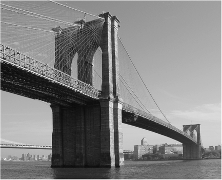 Figure 1.9 High magnitude graphic vector: Brooklyn Bridge. . . .and high magnitude instances. Source: Copyright (c) Postdif. via GNU Free Documentation License.