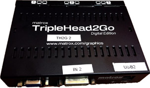 Figure 5.20 Front view of a Matrox Triple Head2Go