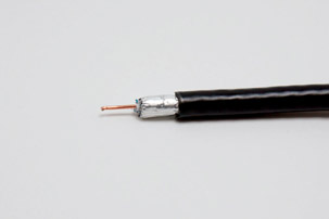 Figure 5.3 Spliced end of coax cable with no connector