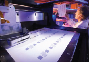 Photos of Inkjet printer using Clevios™ ink