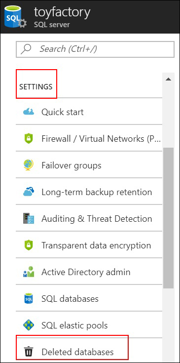 Restoring Deleted Databases