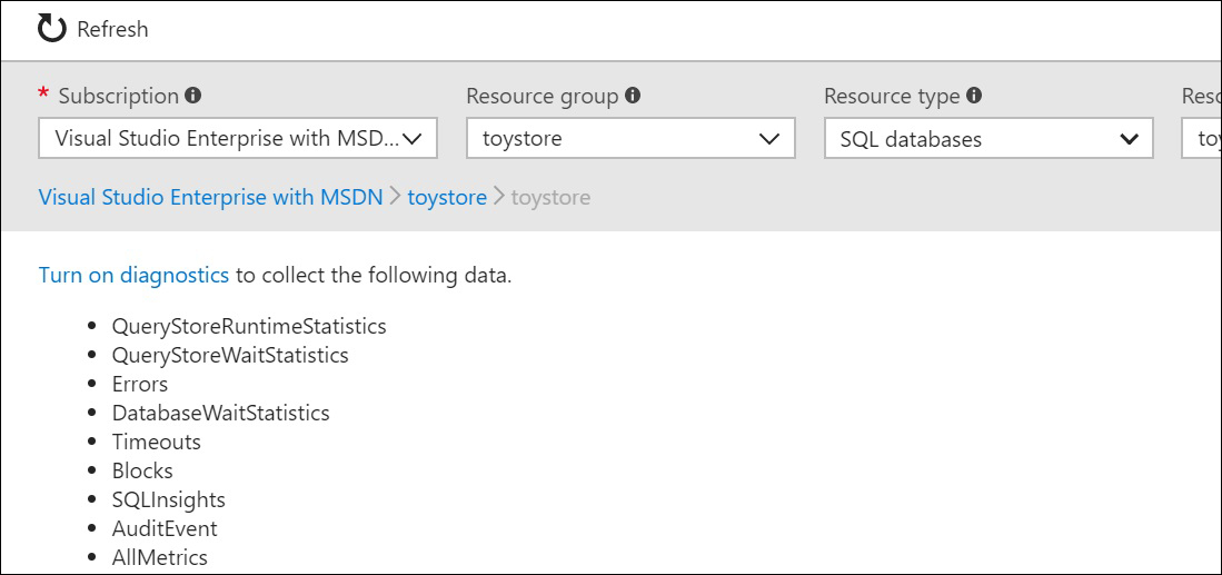 Diagnostic Settings