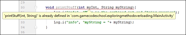 Coding the method overloading mini-app