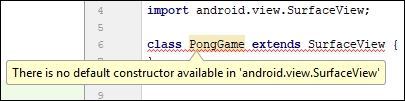 Coding the PongGame class