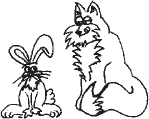 Schematic shows a rabbit and a fox.