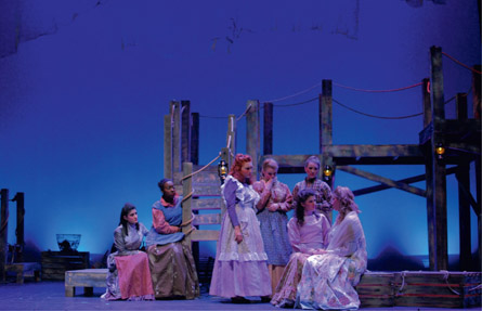 Figure 18.7: Cropped version of Julie and female chorus from Carousel, Bucknell University, Nov. 2016.