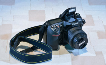 Figure 3.10: Nikon D200 with built-in flash deployed.