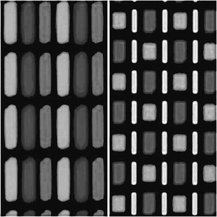 Figure 4.14 RGB stripe (left) vs. PenTile (right)