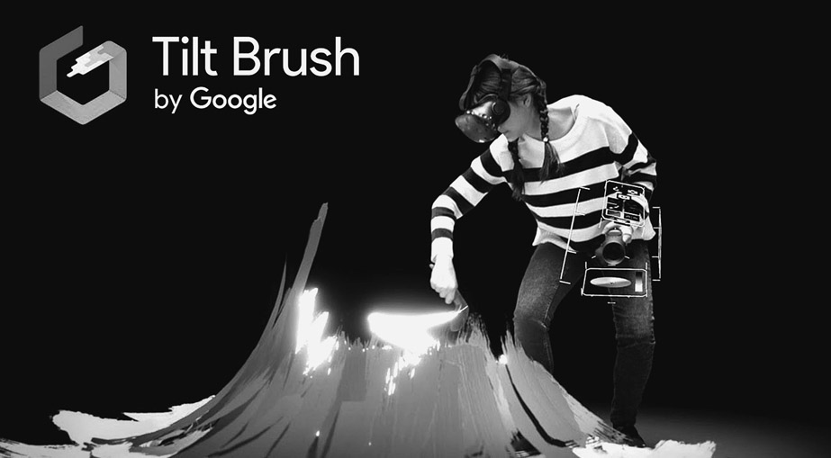 Figure 7.7 “Tilt Brush” VR app by Google