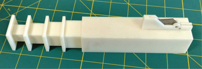 Figure 8.33a 3D printed Ethafoam rod splitter.