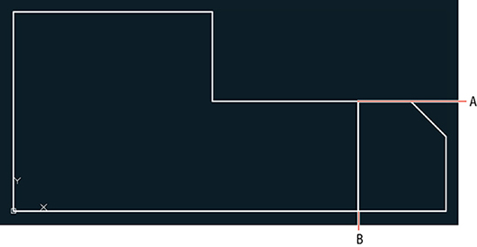 Window shows line drawing without Object Snap with plots for A, B, X, and Y.