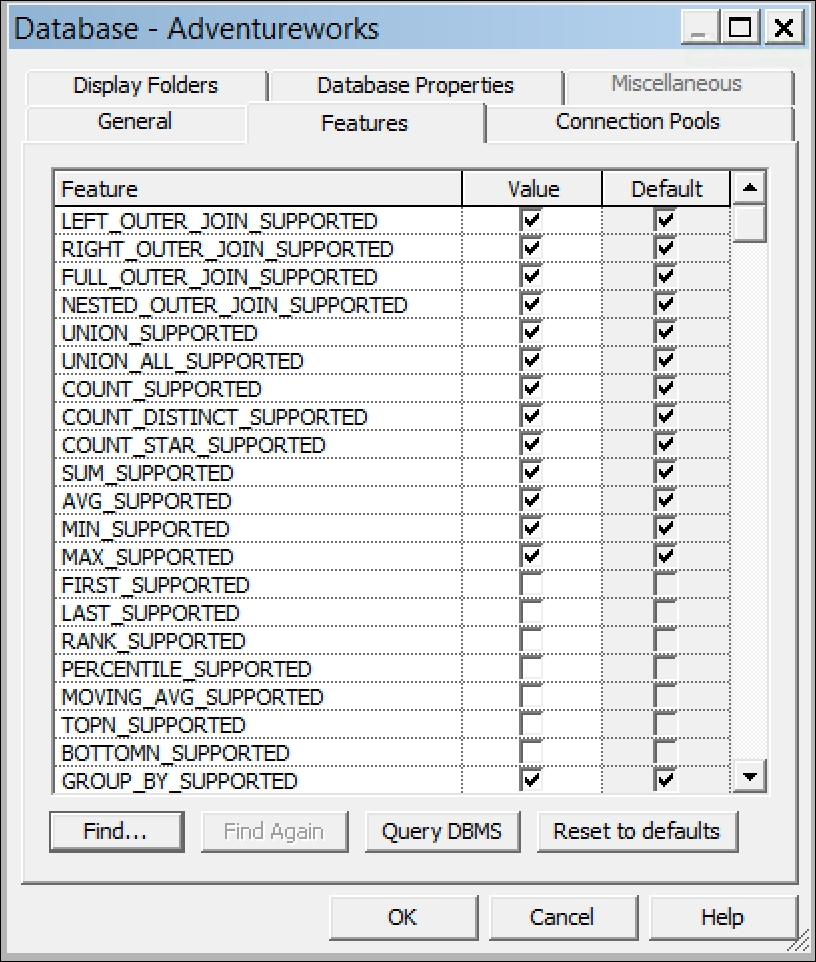 Database object