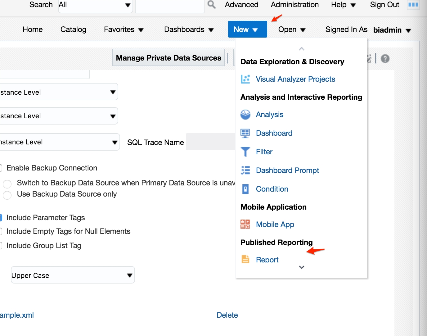 Creating a BI Publisher report using the Layout Editor