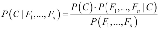 The Naïve Bayes classifier