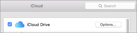 **Figure 92:** To activate iCloud Drive on your Mac, go to System Preferences > iCloud and check the iCloud Drive box.