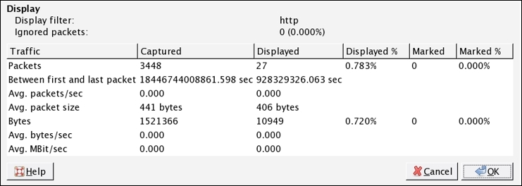 Using the Statistics menu