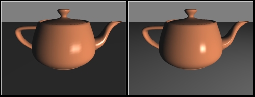 Using per-fragment shading for improved realism