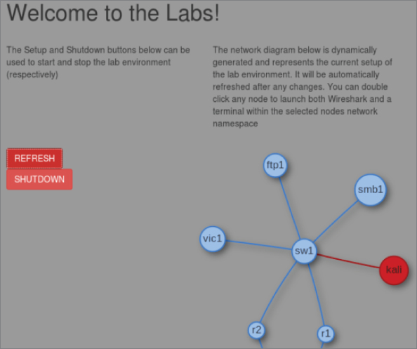 Snapshot of W4SP Lab network.
