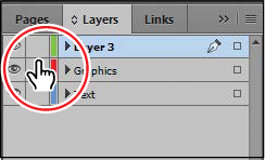 A screenshot shows the "Layer panel" with the empty layer lock box to the left of the "Graphics layer" being clicked to lock the layer.