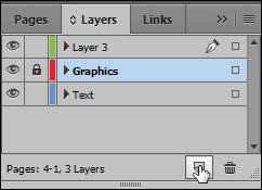 A screenshot shows the "Layer panel" with the "Create New Layer button" at the bottom right corner being clicked to create the new layer.