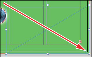 A screenshot shows the "Rectangle Frame tool" being dragged from upper left corner to lower right corner to draw a frame.