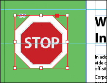 A screenshot shows an octagon with text "STOP" written inside it to make the "Stop" sign.