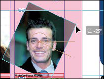 A screenshot show a photo being rotated in clockwise direction.