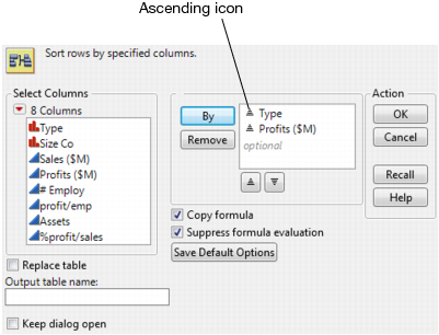 Sort Ascending Icon