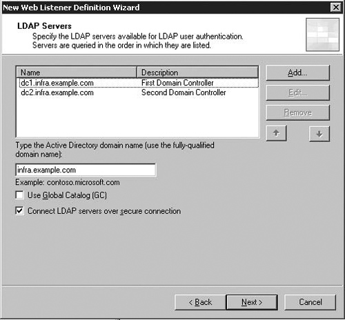 The LDAP Settings Page