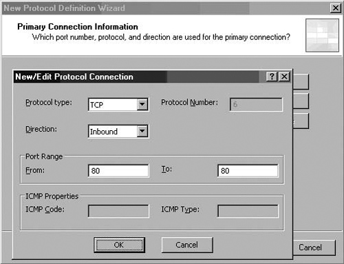 The New/Edit Protocol Connection Dialog Box