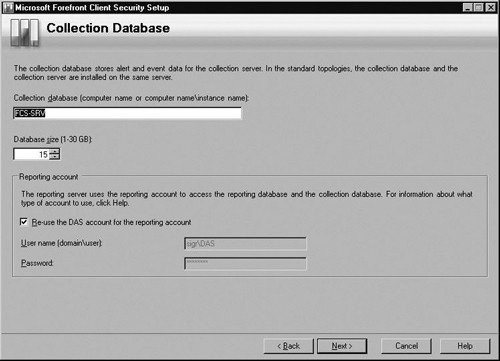 Collection Database Screen