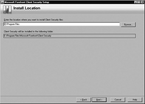 Client Security Files Location