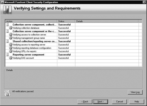 Verifying Settings and Requirements