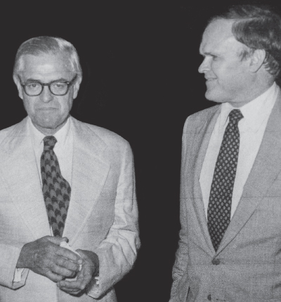 Photograph of Kirk Miller (left) and John Hannon (right), the senior members of Mr. Price's firm.