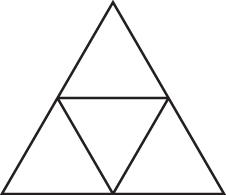 Sierpinski triangle with number of iterations: 1.