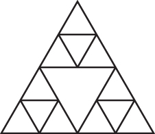 Sierpinski triangle with number of iterations: 2.