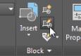 A mouse pointer placed on the Block Editor tool in the Home tab’s Block panel.