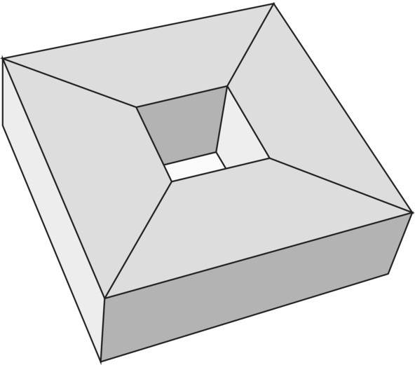 Illustration of a polygon inscribed torus.