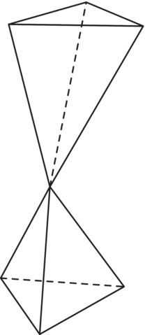 Illustration of a non-convex polyhedra.