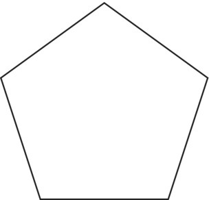 Illustration of a pentagon.