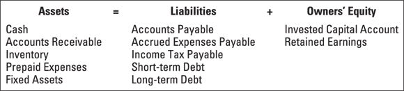 Illustration explaining the income statement and the profit-making activities of a business reported in a balance sheet.