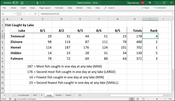 Illustration of Using functions to compare values.