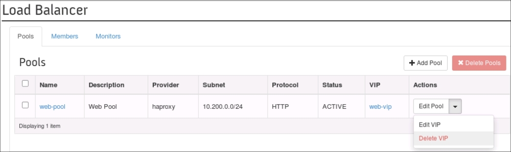 Deleting the Load Balancer