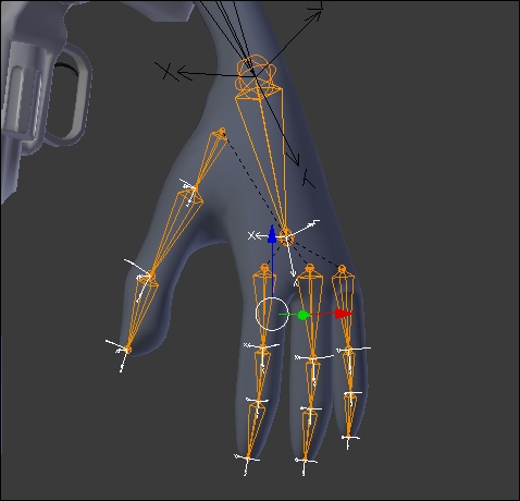 Placing the deforming bones