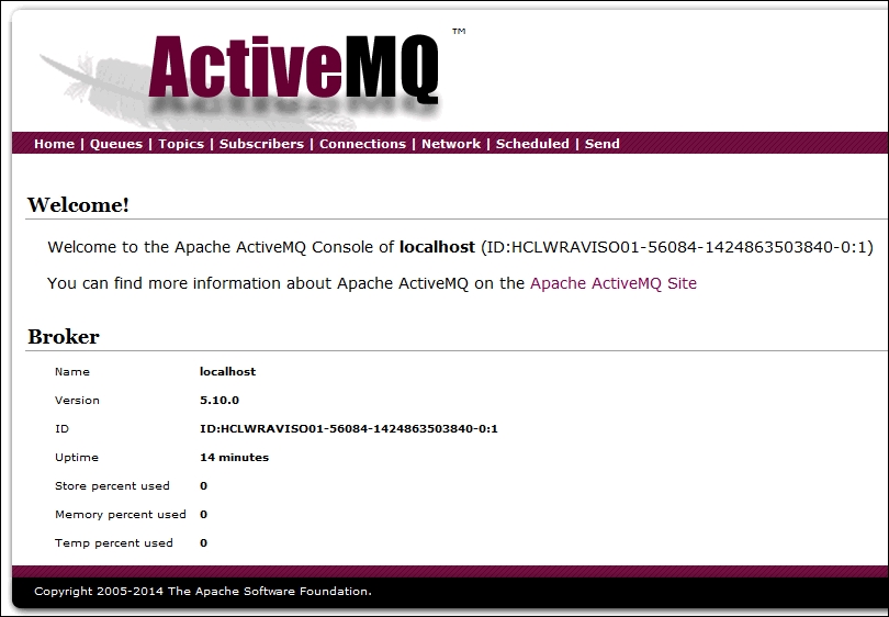 Configuring ActiveMQ – message queue