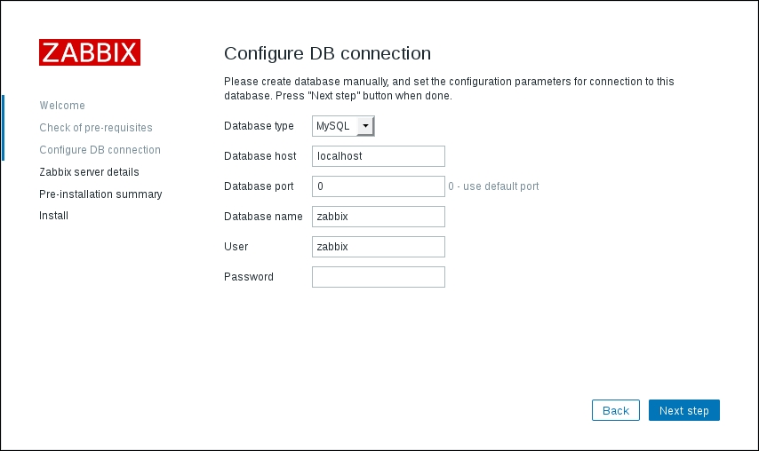 Step 3 – database access