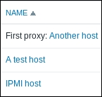 Monitoring a host through a proxy